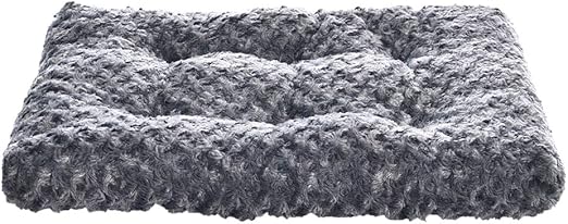 R0BTECH Basics Washable Cat and Dog Bed and Crate Pad, Indoor, Easy to Clean, 23" x 18" x 2.5", Gray