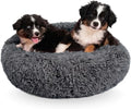 R0BTECH Pets Large Dog Bed, Calming Orthopedic Pet Bedding for Anxiety Relief, Joint Support & Comfort, Washable Dog Furniture, M 45lbs, Dark Grey