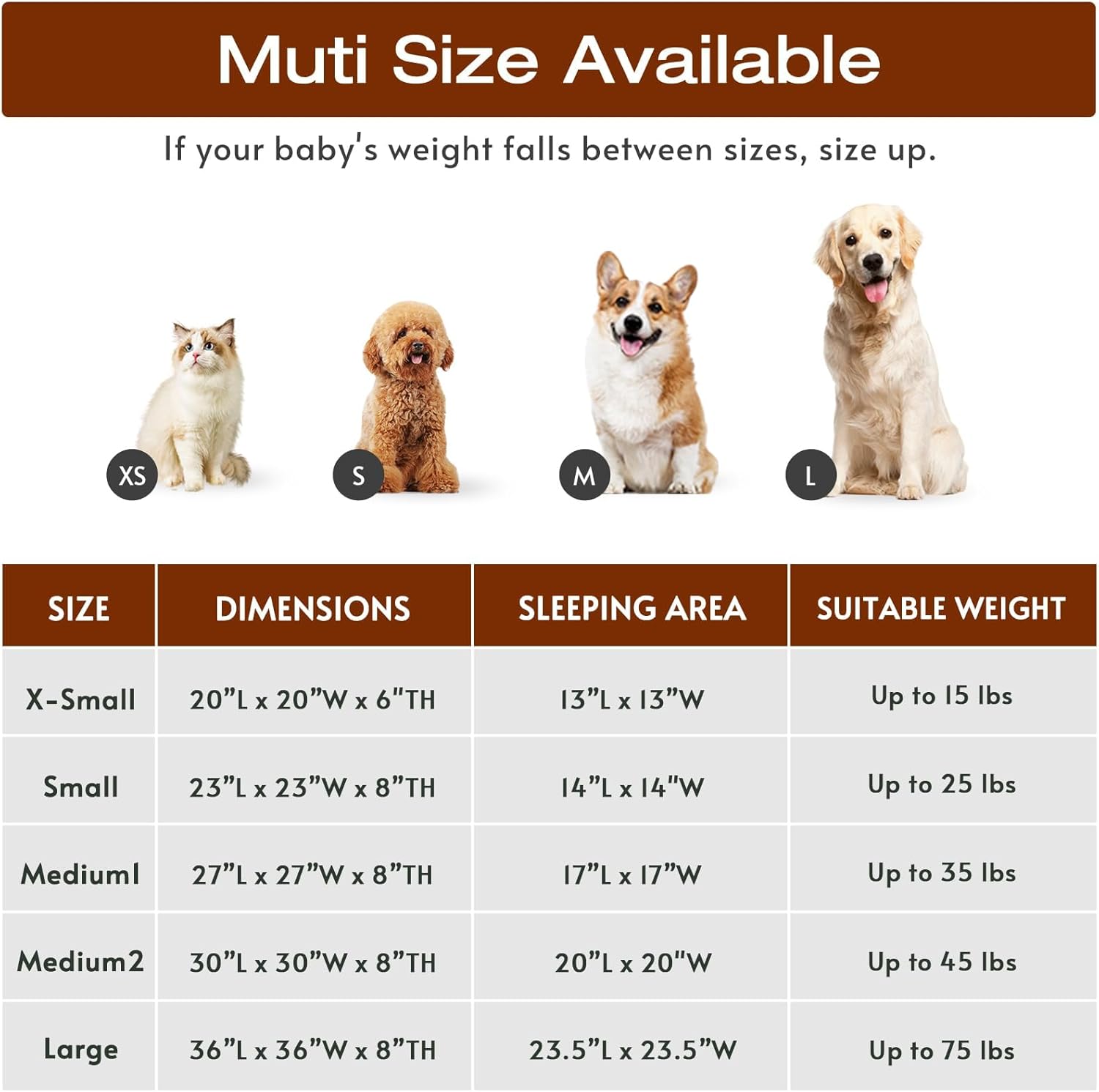 R0BTECH Small Dog Bed, Calming Soft Anti-Anxiety Donut Cat Bed, Washable Round Fluffy Cushion for Small and Medium Pets (20")
