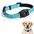 R0BTECH Smart Tracker Dog Collar, Waterproof Dog Collars Holder with Tracker Tag for Apple Find My (iOS Only) Reflective Pet Dog Collar Tracking for Small Medium Large Dogs (SkyBlue, M)